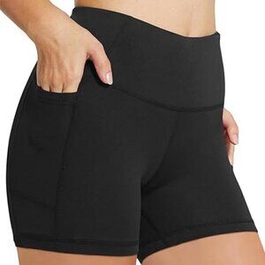 NWT Baleaf High Waist Biker Shorts 5" - XL Black